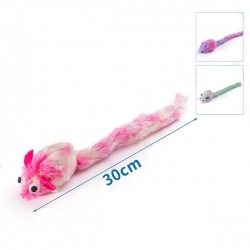 Zabawka dla kota myszka 30cm szeleszczący ogon